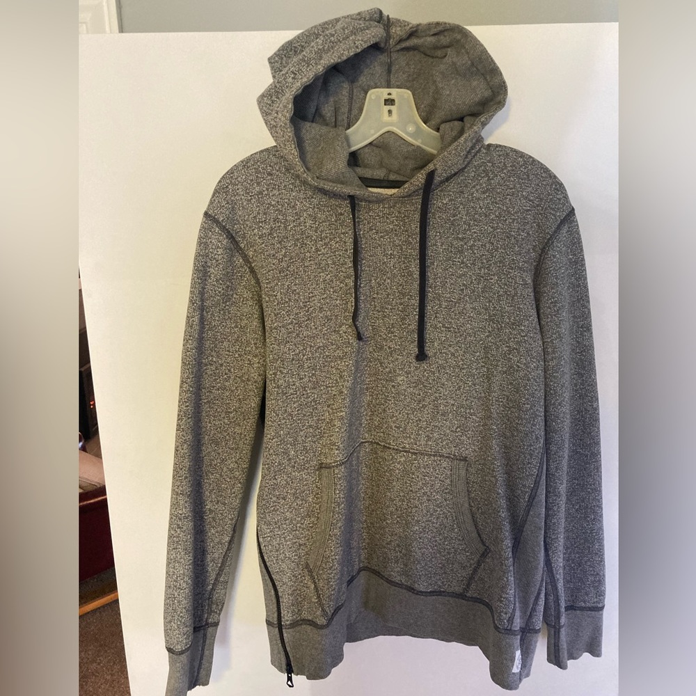 reigning champ grey side zip hoodie medium med